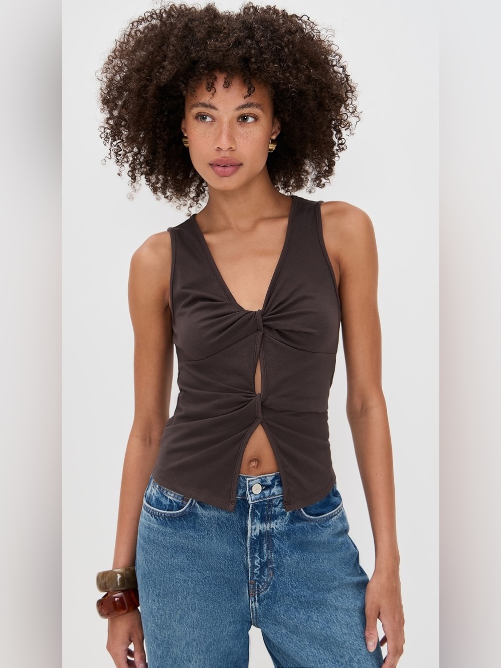 Reformation Tefi Knit Top